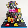 20 PCS 80s 90s Cake Toppers Retro Hip Hop Cake Decorations for Born in the 80's 90’s Decade Throwback Party Decorations Supplies (style 1)