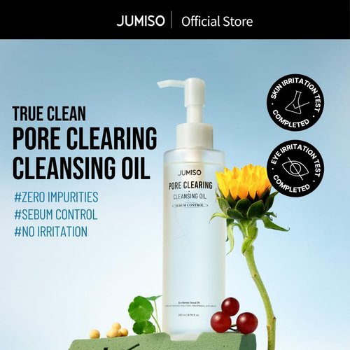 JUMISO Pore Clearing Cleansing Oil 200ml | Kbeauty, Gentle Oil Cleanser, Makeup Reomver, For Sensitive Skin