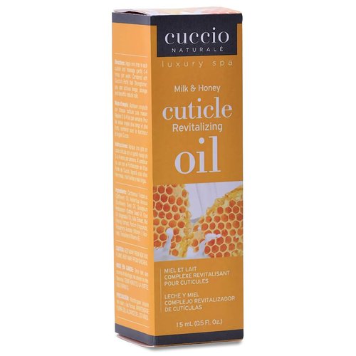 Cuccio Naturale Revitalizing Cuticle Oil - Hydrating Oil For Repaired Cuticles Overnight - Remedy For Damaged Skin And Thin Nails - Paraben/Cruelty-Free Formula - Milk And Honey - 0.5 Oz