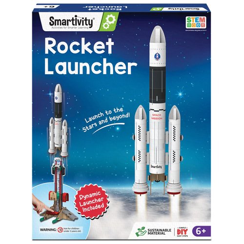 Smartivity Rocket Launcher Kit for Kids 6-14 Years Old | Build Your Own Rocket and Launcher | Birthday Gifts for Boys & Girls | DIY STEM Science Toy for Kids 6,7,8,9,10,11,12,13,14 Years