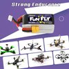 TATTU FunFly 4S Lipo Battery 1550mAh 100C 14.8V LiPo Battery Pack with XT60 Plug for RC Boat Heli Airplane UAV Drone FPV Skylark Emax Nighthawk 250 Practice