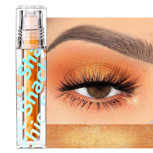 CHIC SHACK Glitter Eyeshadow Multifunction Roll-on Highlighter Stick Eye Shimmer Glitter Makeup for Highlighting (Dancing Fire 05)