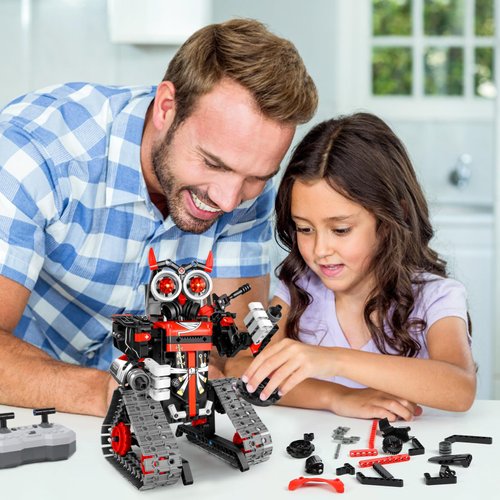 Teensmagic Remote Control Robot Building Kit for Kids 8-12 8-14 Year Old, 3 in 1 STEM Science Projects Robotic Toy Set with APP/Coding, Educational Birthday Gifts for Boys and Girls
