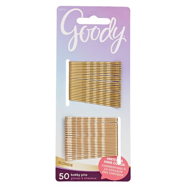 Goody Colour Collection Metallic Finish Bobby Pin, Blonde (Pack of 3)