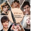 Small Flat Iron, 3/10" Pencil Flat Iron for Short Hair, Pixie Cut and Bangs, Negative Ions Small Hair Straightener for Edges with 10th Adjustable Temper. Auto Shut Off