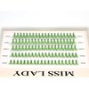 Colored Green Lash Clusters, 3D Volume 20D Curl C, Thickness 0.10mm, Length 8-16mm Mixed Tray, 100 PCS of Green Eyelash Clusters, Faux Mink Green Individual Lash Extensions DIY