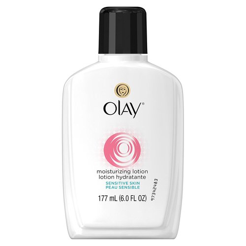 Face Moisturizer by Olay, 12-Hour Hydration with Aloe, Moisturizing Facial Lotion for Sensitive Skin - 6 Oz (Pack of 3) Packaging may Vary