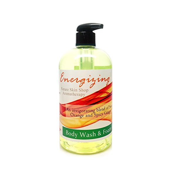 Aromatherapy Shower Bath Gel, Energizing Shower Gel, 16 Ounce