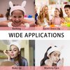 ACO-UINT 6Pcs Spa Headbands and Wrist Washbands Set, Bunny Ear Headbands for Washing Make Up Headbands, Skincare Headbands Easter Rabbit Face Wash Headbands for Women Girls