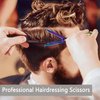 Professional Hair Thinning Shears 6 Inch Hair Cutting Teeth Scissors Hairdressing Texturizing Salon Shears Japanese 440c Stainless Steel Barber Haircut Scissors For Women/Men/kids (rainbow)