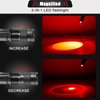 Honoson 4 Pieces Red Flashlight LED Single Mode Light One Mode LED Torch Scalable Red Light Flashlight for Astronomy Aviation Night Observation