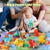 ALASOU 7 PCS Dinosaur Fantastic Creatures Toys with Playmat/Storage Bag|Baby Car Toys for 1 Year Old Boy Birthday Gift|1st Birthday Gifts for 6 12 18 Months|Stocking Stuffers for Toddler 1-3