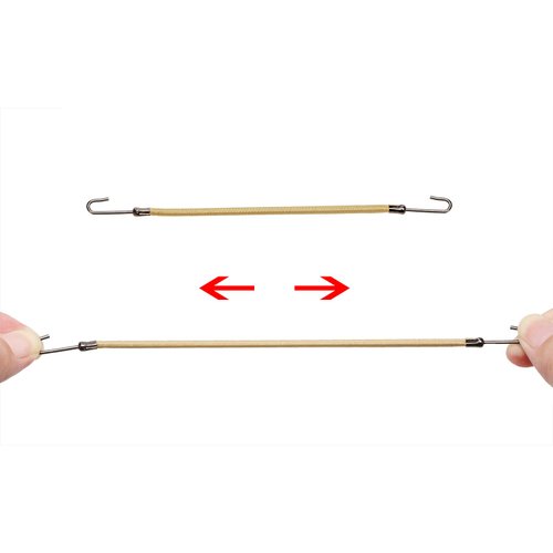 Mini Skater 10Pcs Women Ponytail Hooks Bungee Small Rubber Bands Hair Ties Accessories Elastic Holder Blonde Beige Styling Headbands Tools Claw Thick Hair Clips for Women (Apricot)