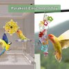 3Pcs Bird Toys for Parrots, Parakeet Toys, Parrot Toys, Cockatiel Toys, Budgie Toys, Macaw Toys, Bird Toy for Conures, Conure Toys for Chewing Exercise, Parakeet Cage Accessories,Bird Cage Accessories