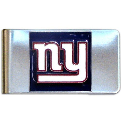 NFL Siskiyou Sports Mens New York Giants Steel Money Clip One Size Team Color