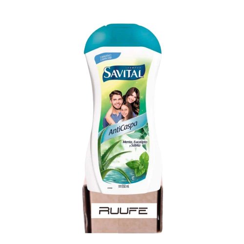 RUUFE Anti dandruff shampoo it contains eucalyptus mint and sabila (No brush) Colombiano savital anticaspa peruano