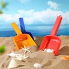 Seenelling 3 Pcs Beach Mesh Shovel Sand Sifter for Boys and Girls Shell Scooper for Beach Shell Collecting Scooper for Picking up Shells, Shark Tooth, Beach Accessories