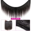 Vanlov 20 Inch Straight Human Hair Bundles 1 Bundle human hair straight 100% Unprocessed Remy Hair Bundles Raw Hair Extensions Natural Color for Women