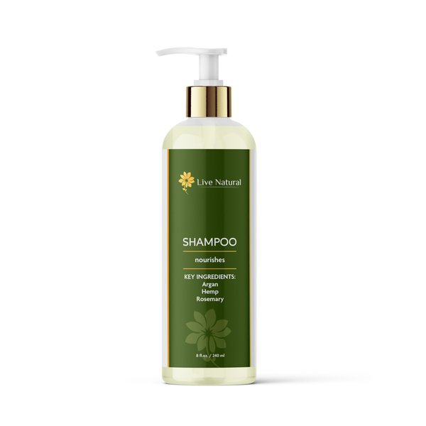 Hydrating Herbal Shampoo for Fine Hair with Organic Oils, Herbal Extracts and Nutrients