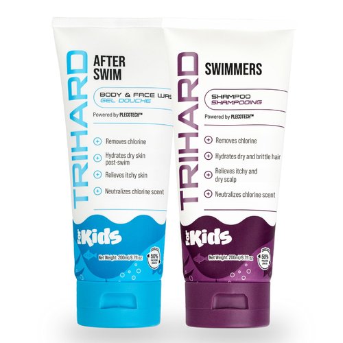 TRIHARD Kids' Chlorine Removal Kit – Swim Shampoo & Body Wash | Hydrating & Gentle for Sensitive Skin, Safe for All Hair Types