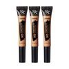Ruby Kisses HD Concealer & Foundation Brush Flawless Full Coverage Face Makeup Lightweight Highlighter Long Lasting Under Eye Conceals Contour Corrector 3 Pack (Fawn)