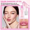 XINGXYUEL Magic Color Changing Lip Oil Tinted Lip Gloss Hydrating Conversion Lip Glow Oil Color Changing Lip Balm Shimmer Glossy Non-Sticky Plumping Lip Oil Stain