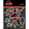 Jurassic Park Licensed Decals - Set of 7 Dinosaurs and Logos Waterproof Vinyl Stickers for Car Truck Water Bottle Laptop Skateboard - Jurassic World Stickers