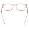 Rae Dunn "JUDY Blue Light Blocking Reading Glasses w/READ MORE Signature Font Microfiber Case (Crystal Pale Blush, 0.0)