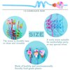 24Pcs Summer Pool Drinking Straws for Kids, Pool Party Decorations Supplies, Summer themed Favors for Kids Birthday, Straws for Beach Theme Party Decorations