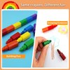 216 Counts Small Colorful Rainbow Stackable Crayons,Mini Crayon Bulk,Twistable Crayons for Kids,12 in 1 Stackable Crayons,Party Favors for Birthday Gifts,Goodie Bag Stuffers,Classroom Rewards(18PCS)