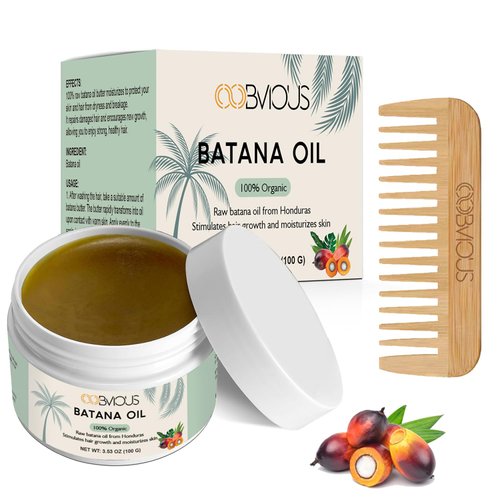 Batana Oil - Natural Hair Mask & Moisturizer for Deep Hydration, Hair Growth & Improved Texture - Non-Greasy with Elegant Coffee Scent (3.53 Oz)
