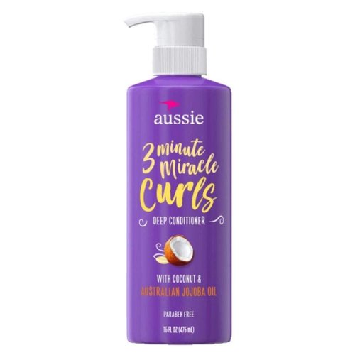 Aussie 3 Minute Miracle Curls Deep Conditioner 16 Ounce Pump (475ml) (2 Pack)