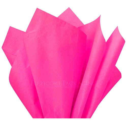 Flexicore Packaging| Gift Wrap Tissue Paper|15"x20"|100 Count (Lime Green, 100 Sheets) (Hot Pink)
