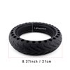 Z-FIRST Solid Tires 8.5 Inches Electric Scooter Wheels Replacement Tire 8-1/2'' Front or Rear Honeycomb Tires for Xiaomi Mijia M365, Gotrax GXL V2 and More (1)