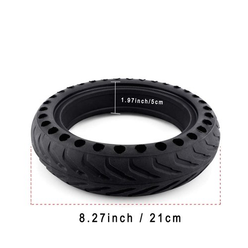 Z-FIRST Solid Tires 8.5 Inches Electric Scooter Wheels Replacement Tire 8-1/2'' Front or Rear Honeycomb Tires for Xiaomi Mijia M365, Gotrax GXL V2 and More (1)