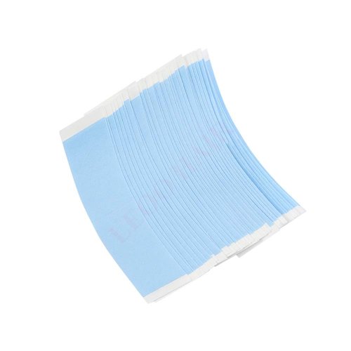 Lace Front | Double Sided Blue Hair Tape Sticker Strip Adhesive Holder Waterproof Human Hair Men & Women Toupee Tape Lace Front Wig Hair System Replacement Extension | Contour C(36pcs x 1 Bag)