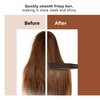 PERFEHAIR Double Sided Straightening Brush - Natural Boar Bristle Clamp for Smooth, Frizz-Free Styling, No Hair Pulling, Long-Lasting Design
