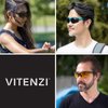 VITENZI Bifocal Sunglasses for Men and Women Sport Wrap Around Reading Sun Tinted Glasses with Readers - Rome in Blue 1.50