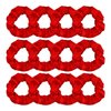 Jaciya 12 Packs Red Hair Scrunchies Satin Scrunchy Elastic Band Hair Bobbles Scrunchies Hair Ties Ponytail Holder Hair Accessories for Women Girls