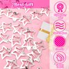 Vodolo Star Hair Clips,20 PCS 2000s Y2K Sliver Star Barrettes,Non Slip Metal Snap Star Hairclips Hair Accessories for Girls Women