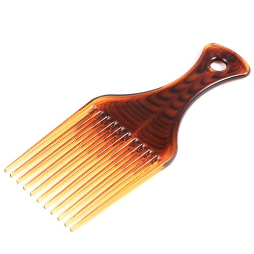 Curly Hair Afro Comb - No Frizz Lift Pick for Braiding, Wigs and Hairstyling