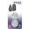 (2 Pack) CR2032 2032 OEM Replacement Fobik Prox (Compatible with Jeep Dodge Chrysler Key fob Prox fits 2008-2022 Case Shell 300 Challenger Dart Durango Grand Caravan Journey RAM Cherokee Routan Town