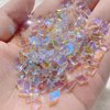 100pcs Aurora Nail Art Rhinestone 3D Multi Shape Mix Crystal Nail Gems Irregular Star Heart Flower Butterfly Design Iridescent Nail Rhinestone Diamonds for Nails DIY Art Crafts Jewelry Decoration