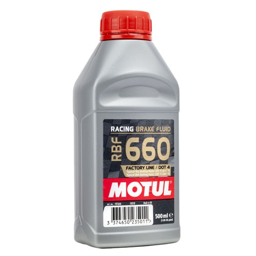 Motul 101667 RBF 660 Dot-4 100 Percent Synthetic Racing Brake Fluid - 500 ml