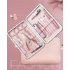 Manicure Sets For Women Gift Manicure set Prosesional, Nail Clippers Manicure Kit Pedicure Kit 18 in 1 Aceoce Luxury Manicure Pedicure Set kit Travel Gifts Choice for Women Mother Men