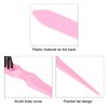 Teasing Brush, Teasing Hair Brush, Plastic Handle Teasing Comb,Travel Portable Nylon Hair Beard Brush Styling Tool for Hair Sectioning for Edge Control Backcombing (Pink)