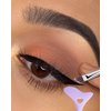 DogieLyn Slanted Ultra Thin Winged Eyeliner Brush Silicone Eye Liner Stencils Makeup Aid,Angled Eyeliner Brush Slanted-Small Thin Winged Liner Eyeshadow Eyebrow Tool(Purple)