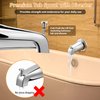 Dreyoo Tub Spout with Diverter, Tub Spout (Universal Fits 1/2" Copper Pipe, 1/2" IPS and 3/4" IPS), Bathroom Bathtub Faucet with Adapters and Hex Wrench, Chrome (Simple)