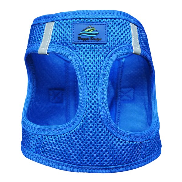 Doggie Design American River Step in Ultra Choke Free Safe Reflective Strips Dog Harness (Soft Mesh Polyester, Machine Wash and Line Dry) - Cobalt Blue (L)