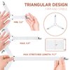 Bozenu Bed Sheet Straps, Upgrade Fitted Bed Sheet Holders for Corners, Non Slip Sheet Clips White 4Pcs